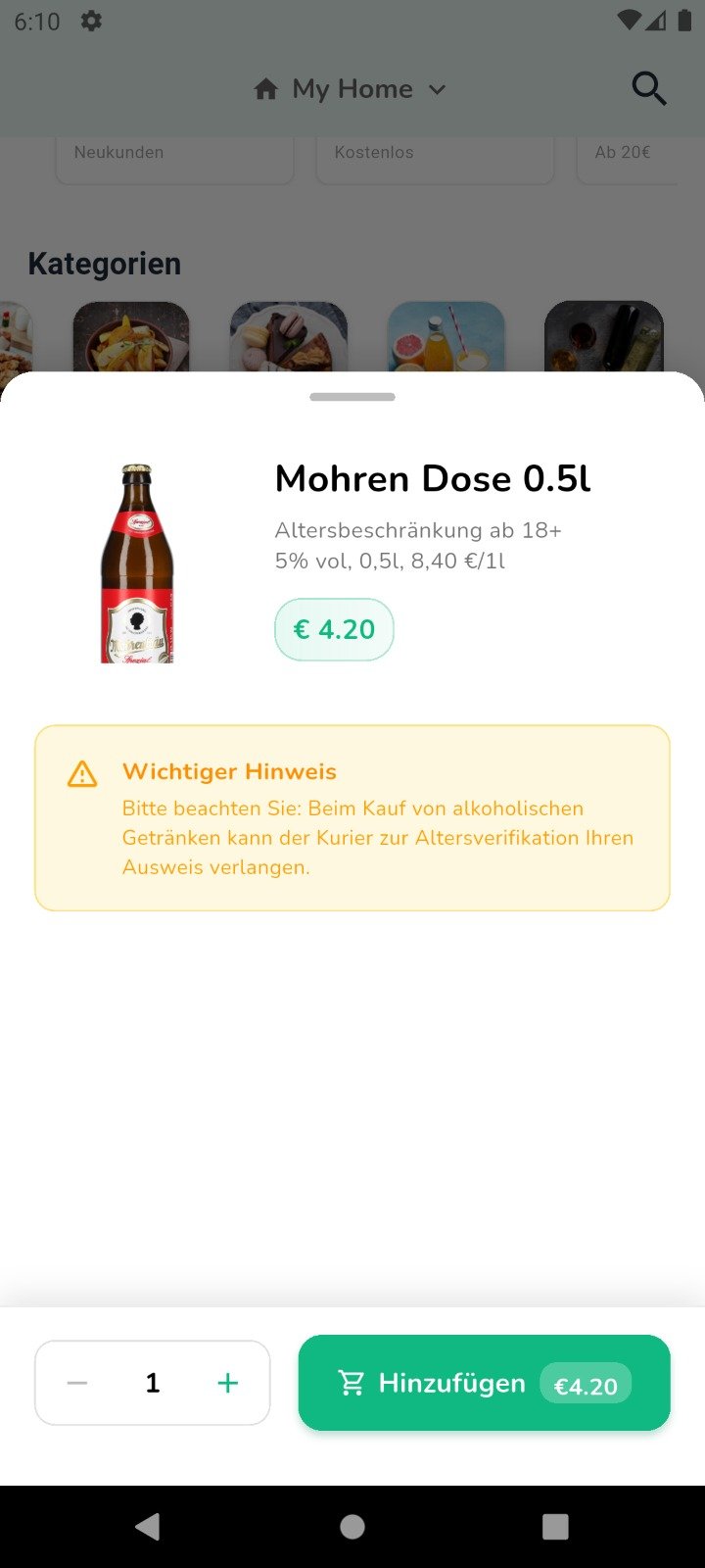 Pronto Pizza App Screenshots